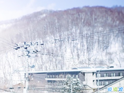 朋友圈晒雪景的句子带图片 下雪说说唯美简短配图8