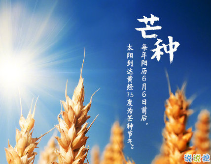 芒种朋友圈说说带图片 2020最新芒种祝福语说说6