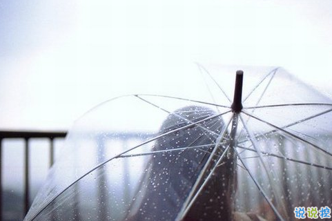 适合发朋友圈的下雨天说说 看。天在下雨;听。心在哭泣。2