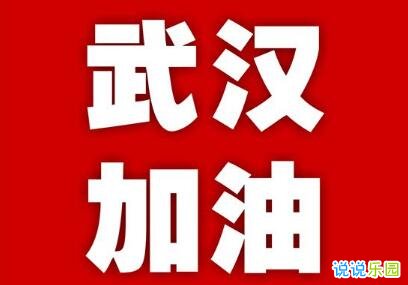 武汉疫情鼓励加油的话 为武汉加油助威的句子